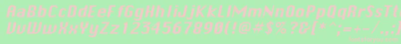 ChicaneItalic Font – Pink Fonts on Green Background