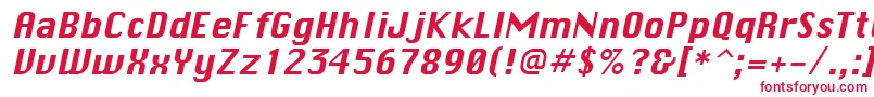 Czcionka ChicaneItalic – czerwone czcionki