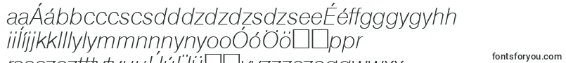 Шрифт OlympiaXlightita – венгерские шрифты