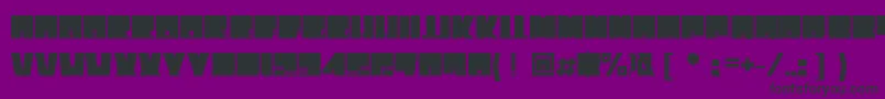 Toneladanova-fontti – mustat fontit violetilla taustalla