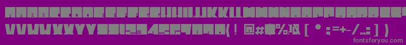 Toneladanova Font – Gray Fonts on Purple Background