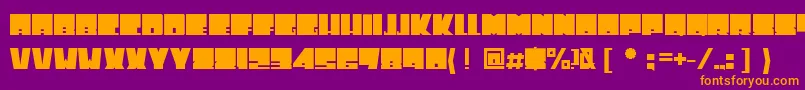 Подробнее о шрифте Toneladanova Шрифт Toneladanova – оранжевые шрифты на фиолетовом фоне