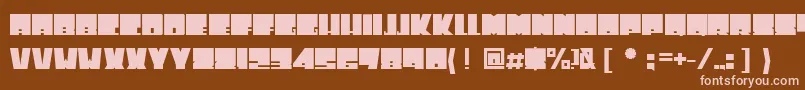 Toneladanova Font – Pink Fonts on Brown Background
