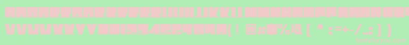Toneladanova Font – Pink Fonts on Green Background
