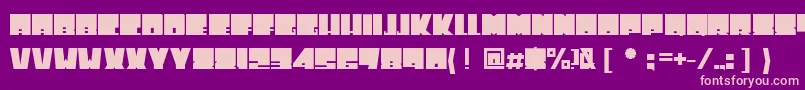Toneladanova Font – Pink Fonts on Purple Background