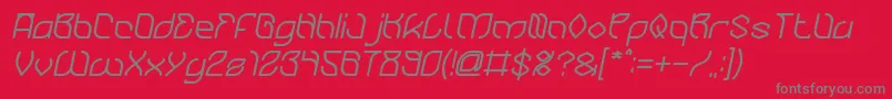 BambooChopsticksBoldItalic Font – Gray Fonts on Red Background