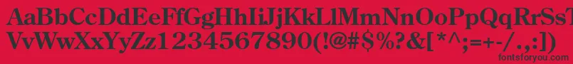 Agcenturyoldstylecyr Font – Black Fonts on Red Background