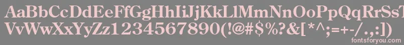 Agcenturyoldstylecyr Font – Pink Fonts on Gray Background