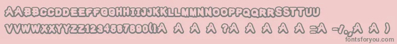 TheKidsMraker Font – Gray Fonts on Pink Background