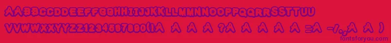 Подробнее о шрифте TheKidsMraker Шрифт TheKidsMraker – фиолетовые шрифты на красном фоне