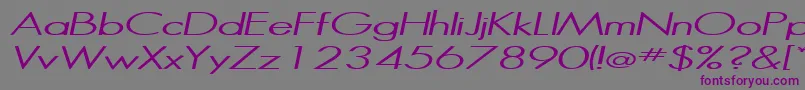 HalibutItalic Font – Purple Fonts on Gray Background