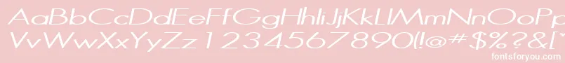 HalibutItalic Font – White Fonts on Pink Background