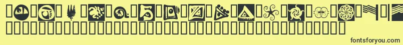 Fts11 Font – Black Fonts on Yellow Background
