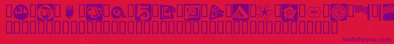 Fts11 Font – Purple Fonts on Red Background