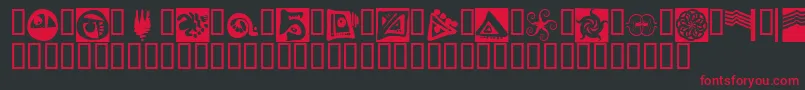 Fts11 Font – Red Fonts on Black Background