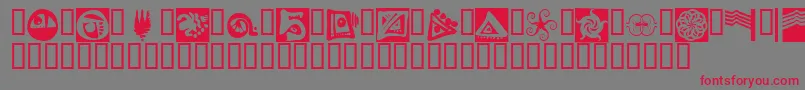Fts11 Font – Red Fonts on Gray Background