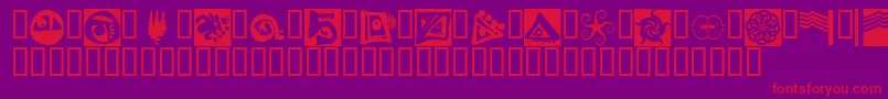 Fts11 Font – Red Fonts on Purple Background