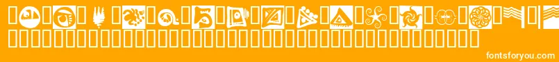 Fts11 Font – White Fonts on Orange Background