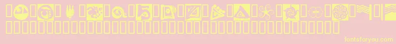 Fts11 Font – Yellow Fonts on Pink Background