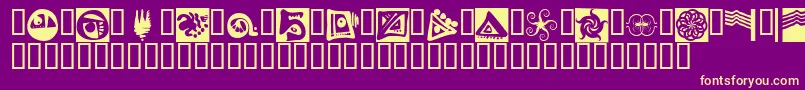 Fts11 Font – Yellow Fonts on Purple Background