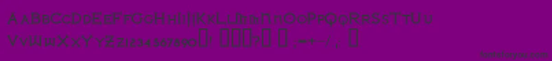 Ironlb ffy Font – Black Fonts on Purple Background
