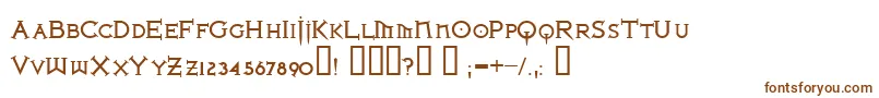 Ironlb ffy Font – Brown Fonts on White Background