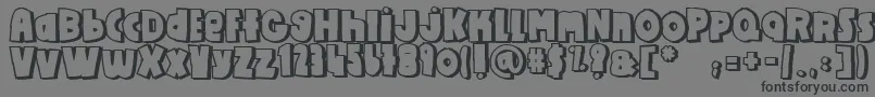 Diy Font – Black Fonts on Gray Background