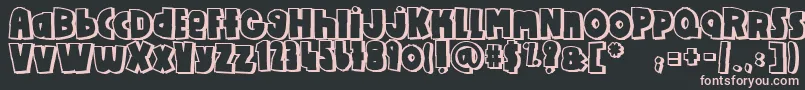 Diy Font – Pink Fonts on Black Background