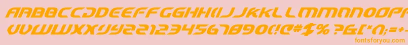 Starcv2bi Font – Orange Fonts on Pink Background