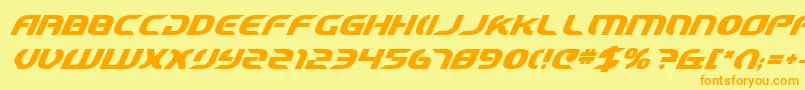 Starcv2bi Font – Orange Fonts on Yellow Background