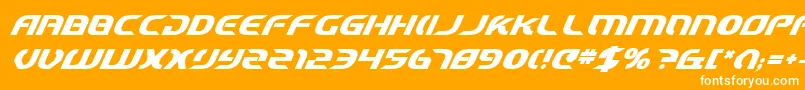 フォントStarcv2bi – オレンジの背景に白い文字
