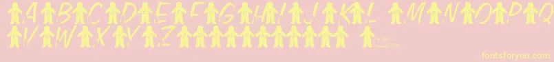 LmsGingerbreadJam Font – Yellow Fonts on Pink Background