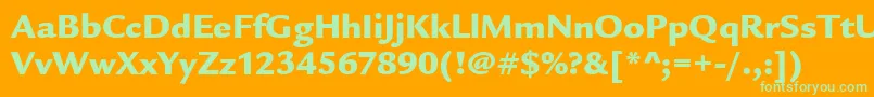 More about LegacySansItcUltra Font LegacySansItcUltra Font – Green Fonts on Orange Background