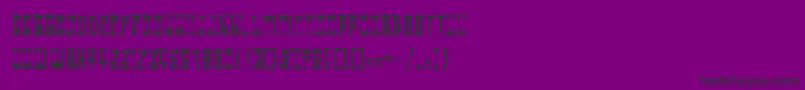 Шрифт RadonatorDiabloNormal – чёрные шрифты на фиолетовом фоне