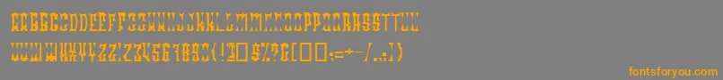 RadonatorDiabloNormal Font – Orange Fonts on Gray Background