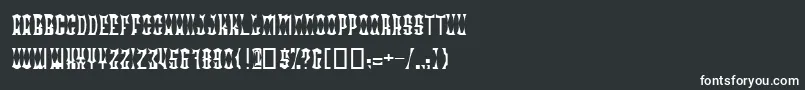 RadonatorDiabloNormal Font – White Fonts on Black Background