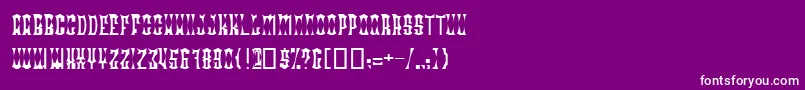 RadonatorDiabloNormal Font – White Fonts on Purple Background