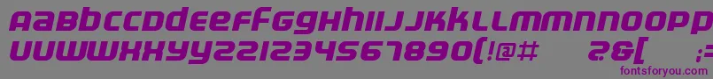 ElectrofiedBolditalic Font – Purple Fonts on Gray Background