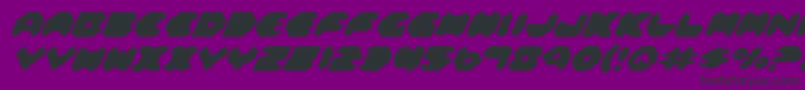 FeldercarbItalic Font – Black Fonts on Purple Background