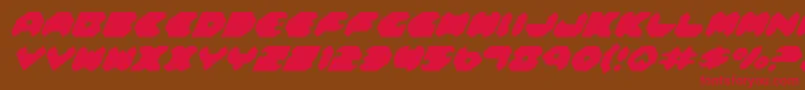 FeldercarbItalic Font – Red Fonts on Brown Background