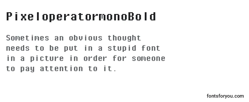 PixeloperatormonoBold Font