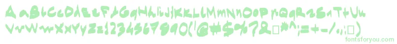 Egidovalmarkerfont Font – Green Fonts on White Background