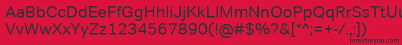 TondocorpRegular Font – Black Fonts on Red Background
