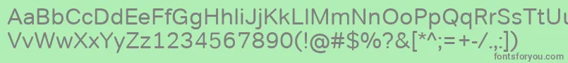 TondocorpRegular Font – Gray Fonts on Green Background