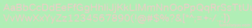 TondocorpRegular Font – Pink Fonts on Green Background