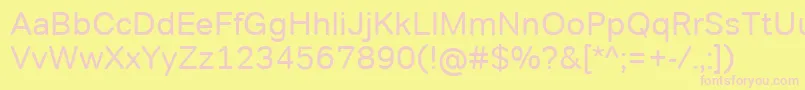Шрифт TondocorpRegular – розовые шрифты на жёлтом фоне