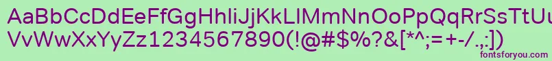TondocorpRegular Font – Purple Fonts on Green Background