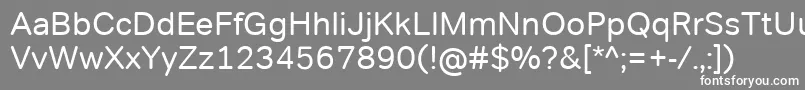 フォントTondocorpRegular – 灰色の背景に白い文字
