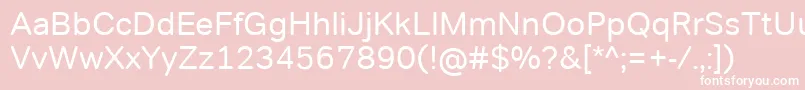 TondocorpRegular Font – White Fonts on Pink Background