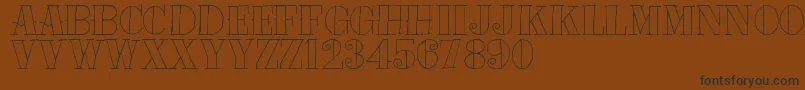 Tat Font – Black Fonts on Brown Background